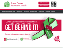 Tablet Screenshot of bowelcancerawarenessmonth.org